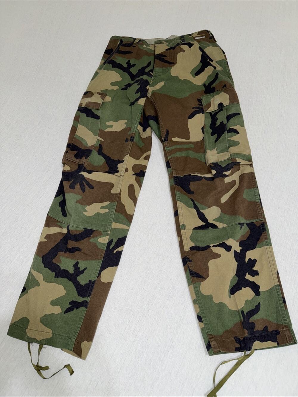US Army Pants XS Short 29x28 Woodland Camo BDU Combat 90s